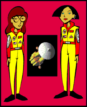 Daria and Jane as ICSE astronauts